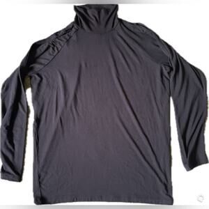 Athleta Womens Long Sleeve Cold Shoulder Turtleneck Shirt Size Large Athleisure